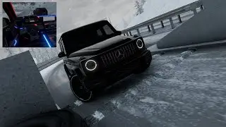 3D Driving Class Simulation | Driving a Mercedes G-Class Through Snowy Terrain / AMG G63