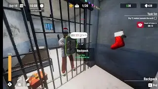 Day 10: MASSIVE UPGRADE 😱🔥| Bigger Bag, More Energy & Basketball Court Key | Prison Escape Simulator
