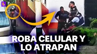 Serenazgo de Surquillo atrapa a delincuente que acababa de robar un celular