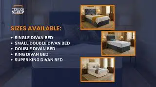 Modern Divan Bed in All Sizes | Stylish & Space-Saving Design 2025  | Tender Sleep