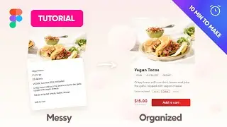 Product Card Figma Tutorial - Create hierarchy using layout - Free UI Design Course