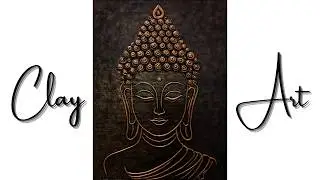 CREATE Your Own DIY Buddha Clay Photo Frame | Buddha Wall Art | Clay Art #shorts #art #diy #clayart