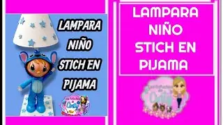Clase 1412 lámpara niño Stitch en pijama
