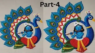 Macrame beautiful peacock krishna is live!/#macrame/#shorts/#short/#yt/#ytshorts/#live/#wallhanging