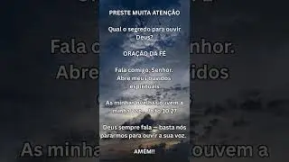 Qual o segredo para ouvir Deus? #deustemumapalavrapravoce