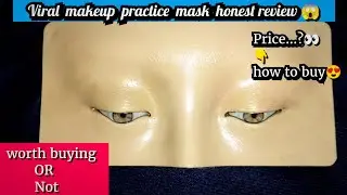 kashee's viral makeup practice eye mask demo and honest detail review/worth buying or not