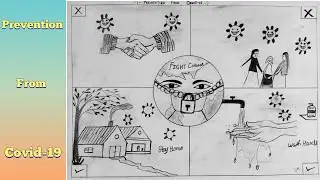 Corona Virus Awareness   | Step By Step | Pencil Drawing | Lockdown |