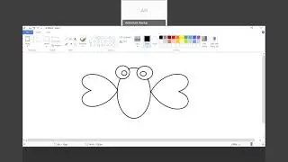 How to Draw Butterfly in MS Paint New