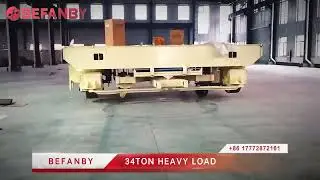 34Ton Unpowered Transfer Cart,Customized Industrial Turning Transfer Trolley