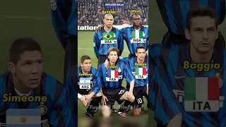 Inter Milan squad 1999🔥Nations❤️#footballshorts #intermilan #nerazzurri