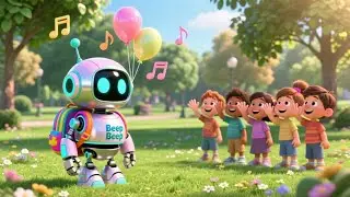 Meet Beep Beep the Friendly Robot 🤖🎒 | Fun Kids Rhyme About Robots | Nursery Rhymes for Children
