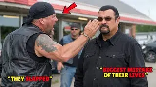 Bikers Slapped Steven Seagal in Public — Biggest Mistake of Their Lives!