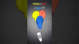 Making 4 Colors with Only 3 Primary Colors! Guess the mixed colors? #satisfying #colormixing