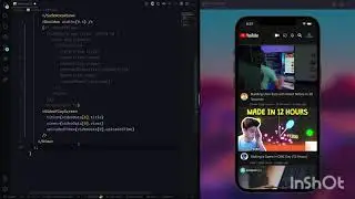 YouTube ui clone using React native #react #javascript