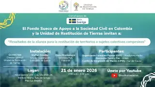 Resultados de la Alianza para la Restitución de Territorios a Sujetos Colectivos Campesinos