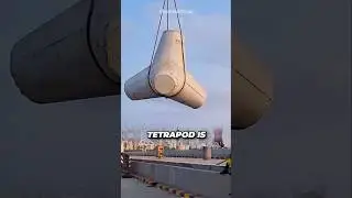 Tetrapod, how does it work? #engineering #facts #ytshorts