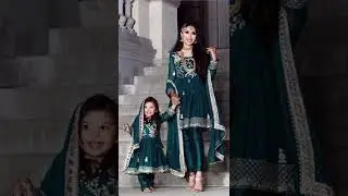 most beautiful momdaughtermatching dresses #shorts #youtubeshorsts