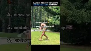 Ranking the Most Impressive Human Skills Like Superhero #shorts #impressive #superpower #superhero
