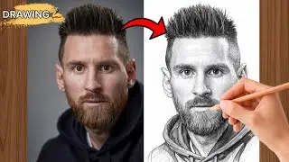 How to draw Lionel Messi🤔