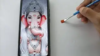 Lord Ganesha Outline Sketch to Final Drawing 😍 | Full Process Video