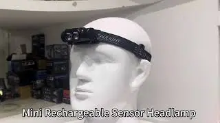 MT 90&deg; Adjustable Beam Dual LED Rechargeable Headlamp Lightweight with Detachable Clip for Outdoor
