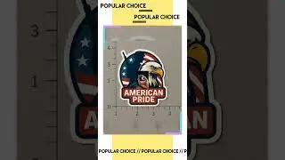 American Pride Patriotic Sticker | USA Bald Eagle & Soldier Decal | Military Support | Durable Vi...