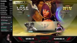 DIAMOND MENAT BABY! Haldeon(Menat) vs. Zykles (Kage) - Street Fighter V Ranked Matches