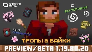 НОВАЯ БЕТА МАЙНКРАФТ БЕДРОК 1.19.80.21 и 1.19.80.20 | Новая броня и вишневый биом в Minecraft PE