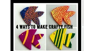 4 different ways to make a crafty fish || DIY || NH Creationz