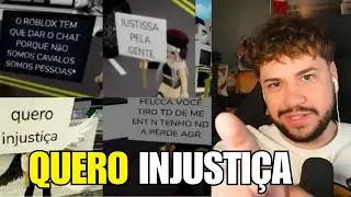 BRINO PARTICIPOU DO PROTESTO NO ROBLOX!!! Brino Cortes React #21