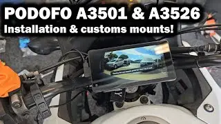 Podofo A3501 and A3526 - Android Auto installs on a Ninja 1000 & CB500X
