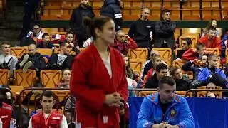 SKVARTSOVA (BLR) vs GEORGIEVA (BUL). World Cadets SAMBO Championships 2018