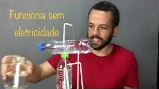 Fonte de água que não usa energia elétrica parte 2 (fonte de Heron) experimento de física