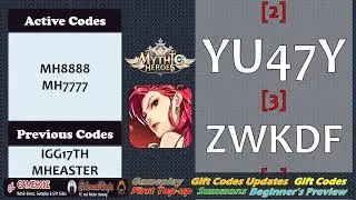5th New Gift Code Update Mythic Heroes