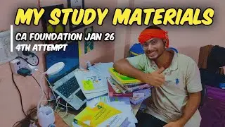 THESE Study Materials Will Decide My Result! 📚😰 &mdash; CA Foundation Jan 2026 | 4th attempt 💔