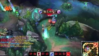 [LOL]Faker Xerath Quadrakill