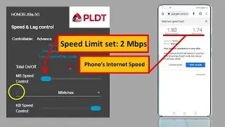 Как ограничить скорость Интернета на телефонах, подключенных к моему PLDT WiFi.