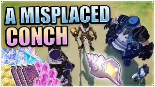 A Misplaced Conch The Scattered Past World Quest Golden Apple Archipelago Stripped Tablecloth