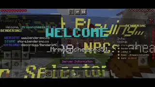 blindly exploring the bendermc server Minecraft pe