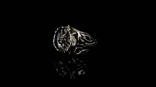 Devil Hellfire Signet Gothic Ring inspired by World of Warcraft