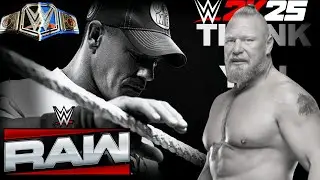 Full Match: John Cena Vs Brock Lesnar WWE.RAW #wwe #wwe2k25 #brocklesnar #johncena