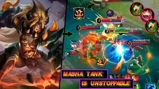 MLBB MASHA TANK BUILD IS UNSTOPPABLE ** MYTHICAL GLORY WITH MASHA TANK #mlmeta #mlbbmasha