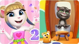 Watch the ultimate showdown between My Talking Tom 2 and My Talking Angela 2! 🐱💖