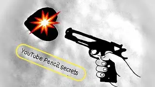 how to draw gun fire on heart || easy drawings || drawing step by step