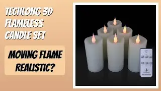 REVIEW (2026): TECHLONG 3D Flameless Candle Set. Features