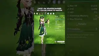 So I pulled Emilie.. #原神 #genshinimpact