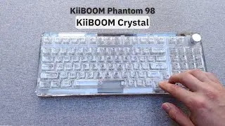 Fully transparent prebuilt keyboard | KiiBOOM Flick | KiiBOOM Crystal | sound test