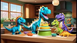 Pat a Cake Dino Bake | Fun Dinosaur Baking Song for Kids | Sing, Bake, and Play with Dinosaurs