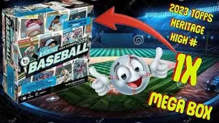 🔥🔥BLUE STAMP CARD & BLUE SPARKLES🔥🔥2023 TOPPS HERITAGTE HIGH NUMBER MEGA BOX - X 1‼️