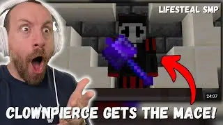 CLOWNPIERCE GETS THE MACE! Clownpierce How I Obtained Lifesteals Only Mace (LIFESTEAL SMP REACTION!)